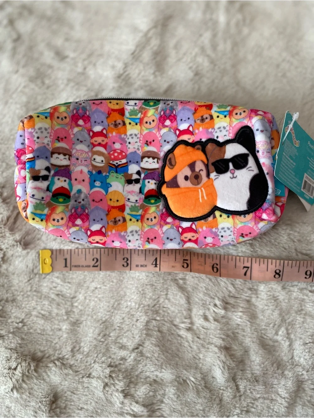 Squishmallows original all characters with Cam&Hans plush fabric pouch